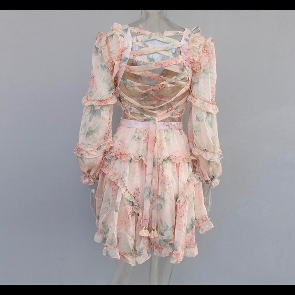 Floral Ruffle Dress - Picture 6 of 7